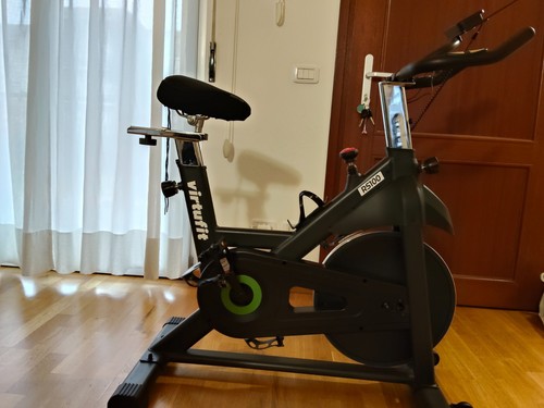 Spin bike nera verde come - spin,